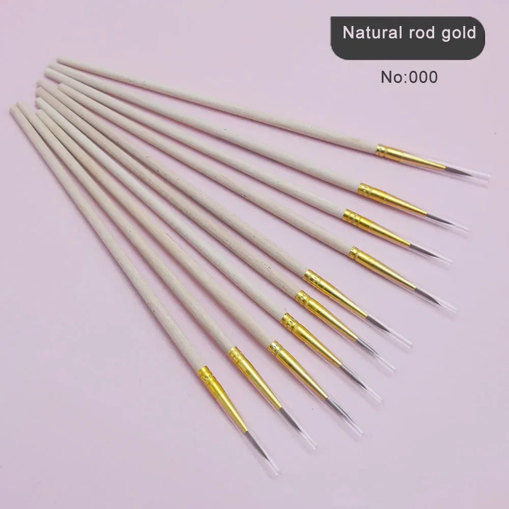 Buy The Best By Artsulli - Art is Long Life Short - 10Pcs/Set Fine Hand-painted Thin Hook Line Pen Wood Rod Drawing Paint Brush Supplies