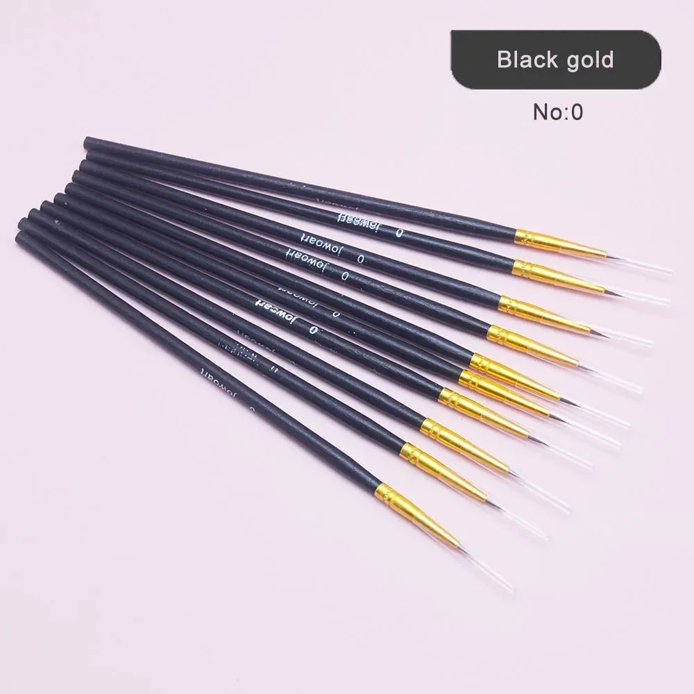 Buy The Best By Artsulli - Art is Long Life Short - 10Pcs/Set Fine Hand-painted Thin Hook Line Pen Wood Rod Drawing Paint Brush Supplies
