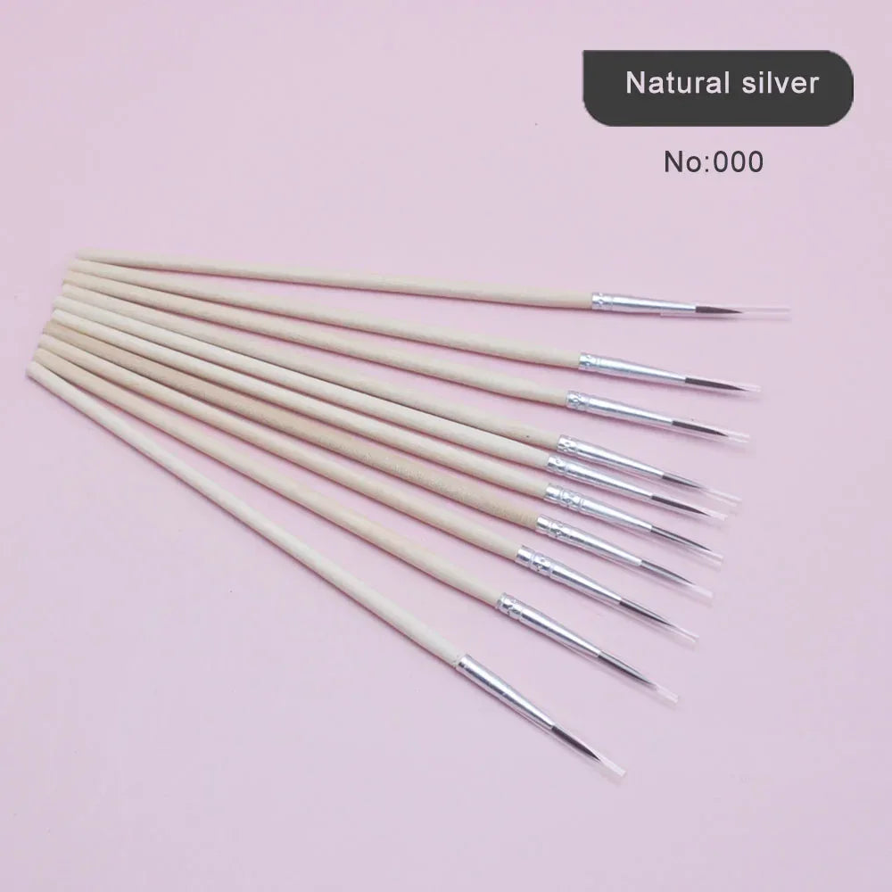 Buy The Best By Artsulli - Art is Long Life Short - 10Pcs/Set Fine Hand-painted Thin Hook Line Pen Wood Rod Drawing Paint Brush Supplies