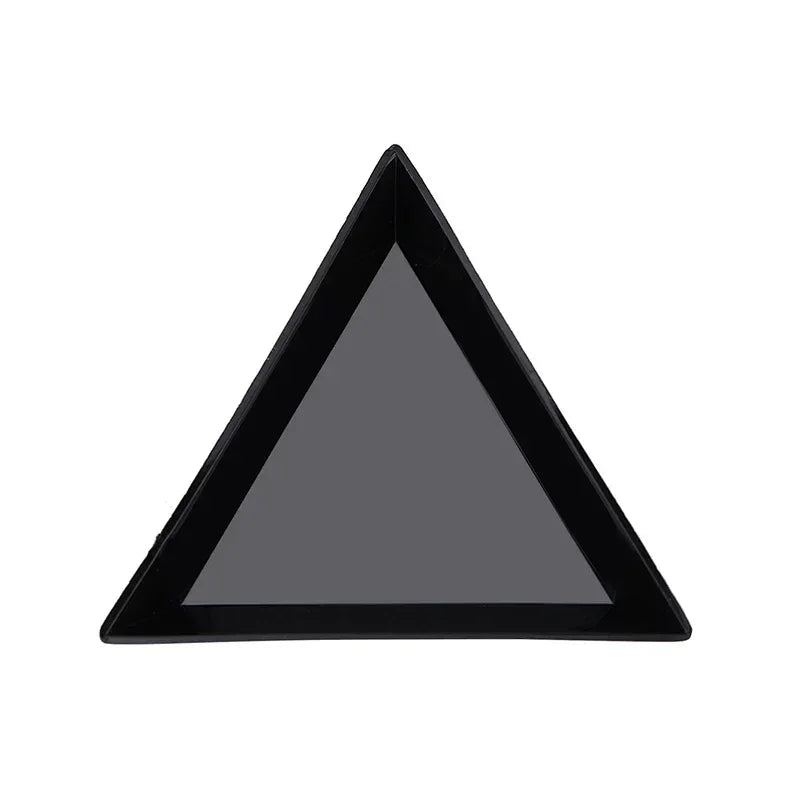 Buy The Best By Artsulli - Art is Long Life Short - 10Pcs Triangle Plastic Plate Nail Jewelry Beads Organizer Rhinestone Diamond Storage