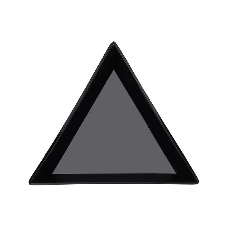 Buy The Best By Artsulli - Art is Long Life Short - 10Pcs Triangle Plastic Plate Nail Jewelry Beads Organizer Rhinestone Diamond Storage