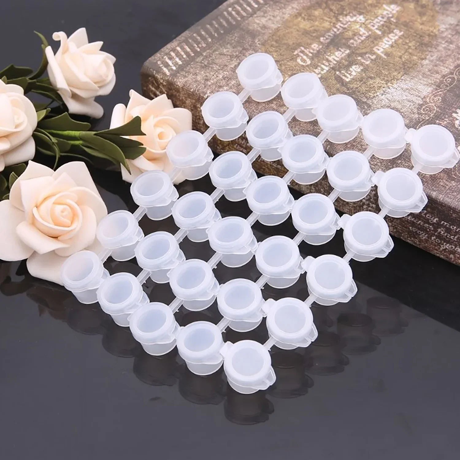 Buy The Best By Artsulli - Art is Long Life Short - 10strips 60pots Empty Paint Strips Mini Cup Box Pod Crafts Plastic Storage Container