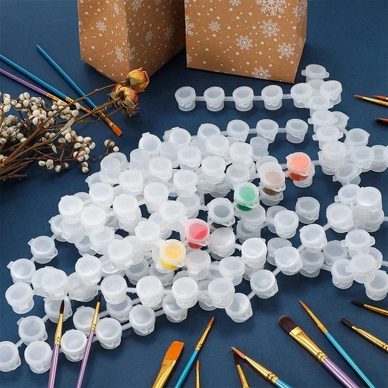 Buy The Best By Artsulli - Art is Long Life Short - 10strips 60pots Empty Paint Strips Mini Cup Box Pod Crafts Plastic Storage Container