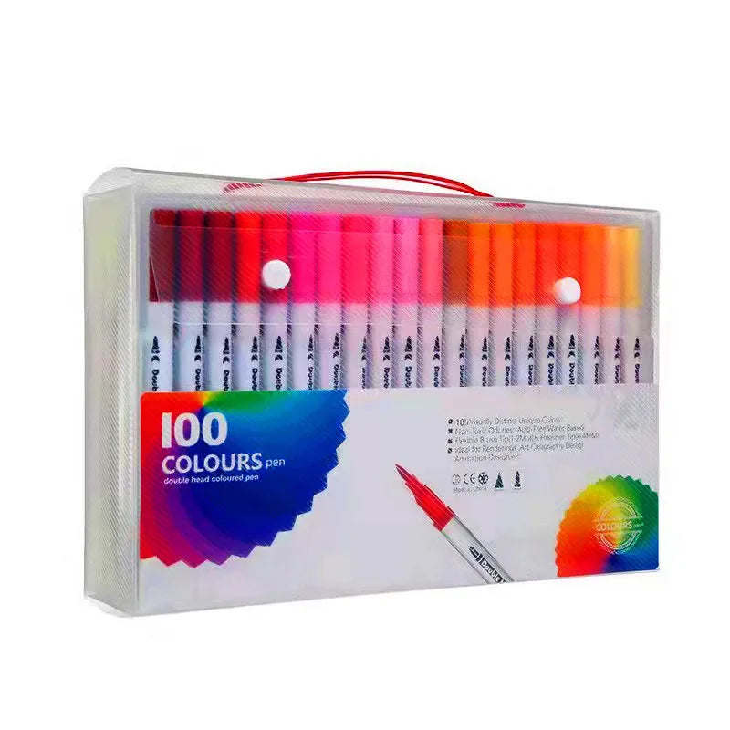 Buy The Best By Artsulli - Art is Long Life Short - 12-120 Color Double-Head Marker Pen Water-Based Highlight Washable Children’s Painting