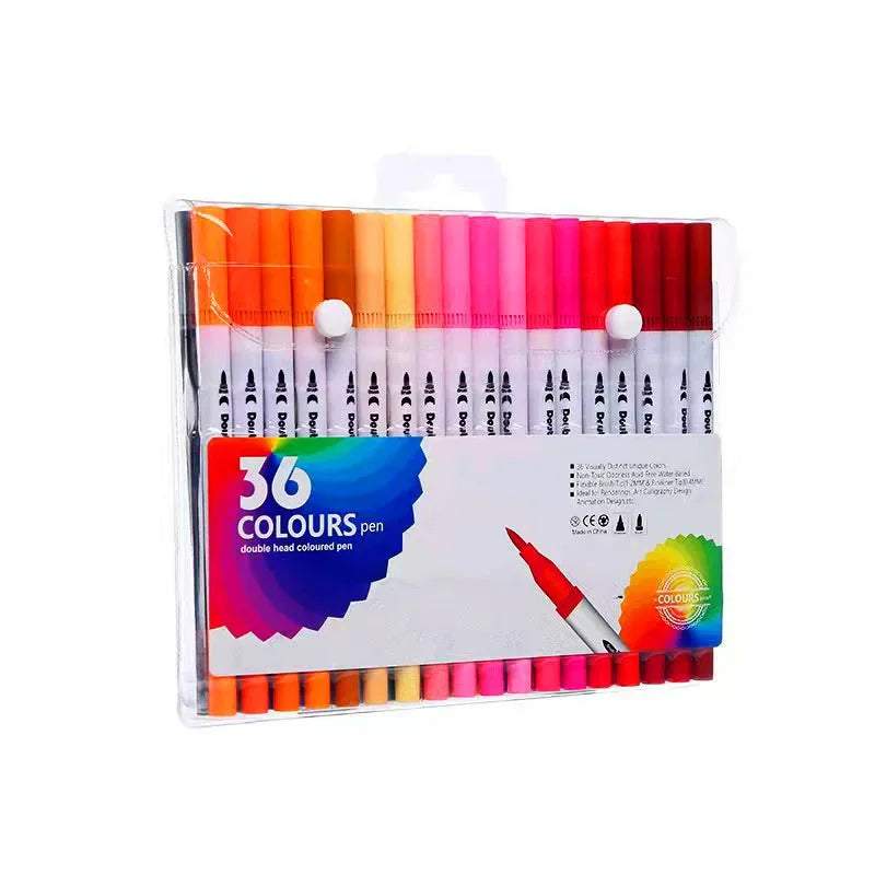Buy The Best By Artsulli - Art is Long Life Short - 12-120 Color Double-Head Marker Pen Water-Based Highlight Washable Children’s Painting