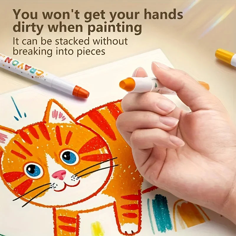 Buy The Best By Artsulli - Art is Long Life Short - 12/24/36/48 Color Silky Twistable Crayons,Washable Supplies Multicultural Pastel Gel