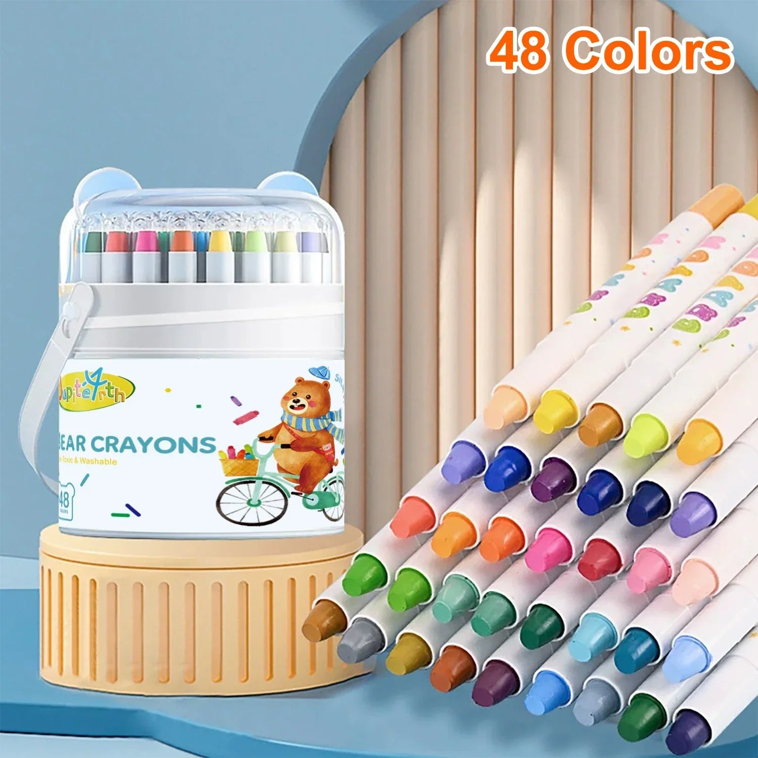 Buy The Best By Artsulli - Art is Long Life Short - 12/24/36/48 Color Silky Twistable Crayons,Washable Supplies Multicultural Pastel Gel