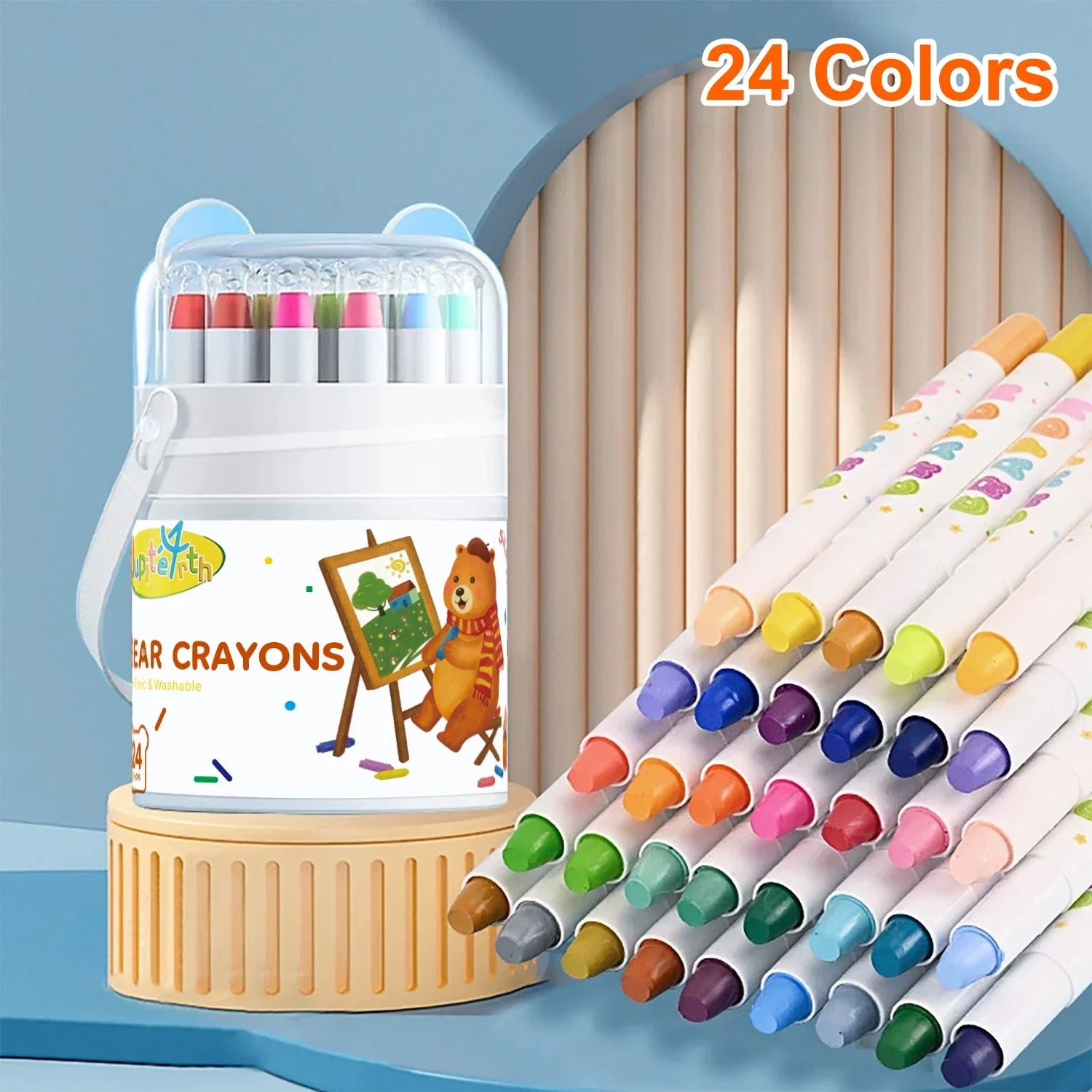 Buy The Best By Artsulli - Art is Long Life Short - 12/24/36/48 Color Silky Twistable Crayons,Washable Supplies Multicultural Pastel Gel