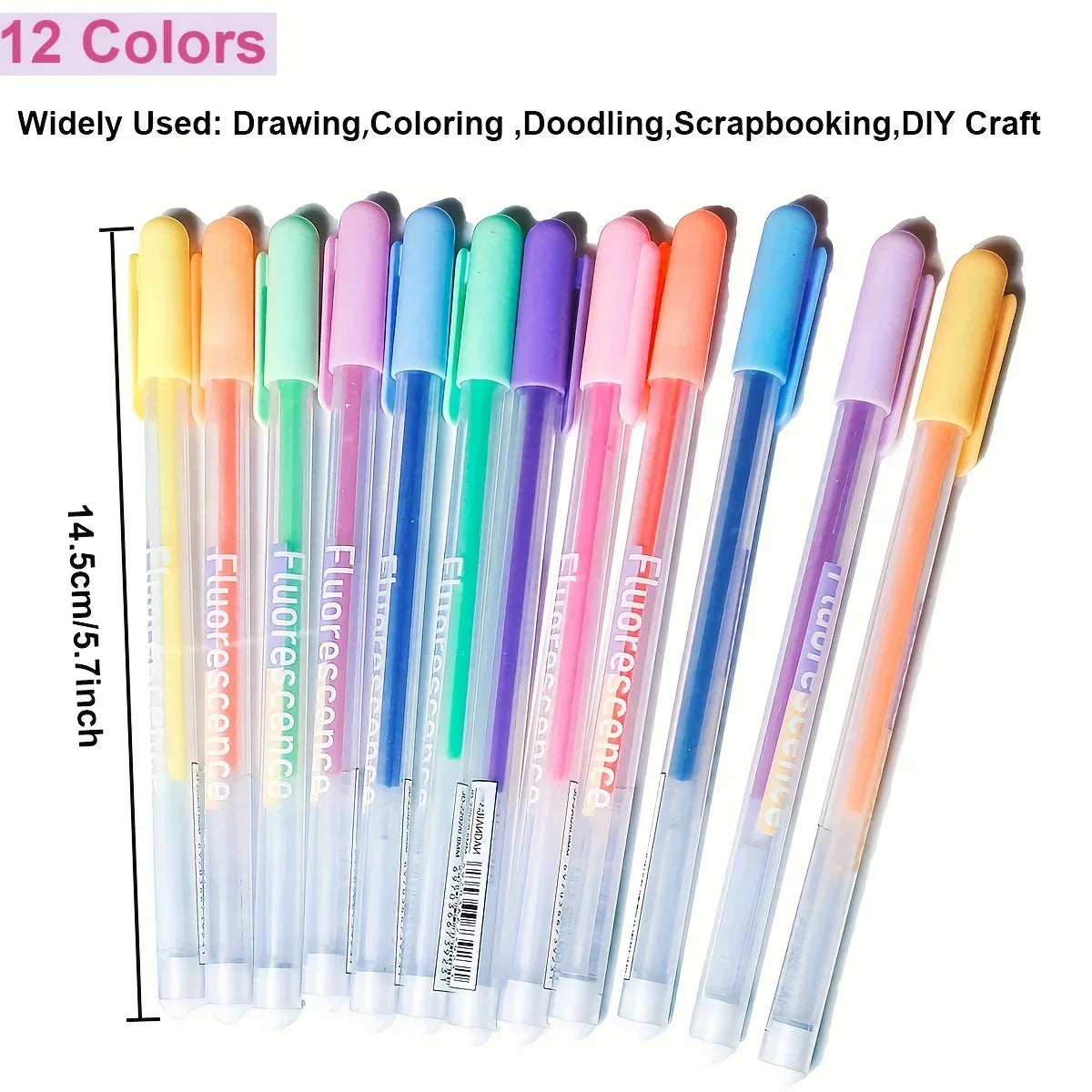Buy The Best By Artsulli - Art is Long Life Short - 12/6pcs Pastel Colored Gel Pens Fluorescent Markers for Sketching/Drawing/Writing