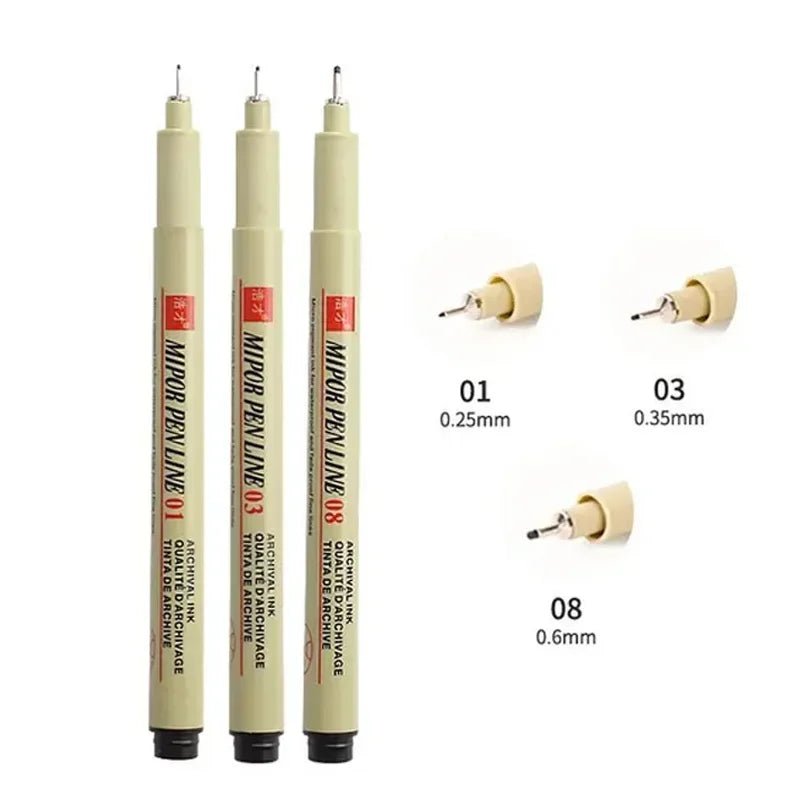 Buy The Best By Artsulli - Art is Long Life Short - 12/9/4Pcs Markers Micro Pen Kawaii Manga Hand-painted Drawing Hook Line Fastdry