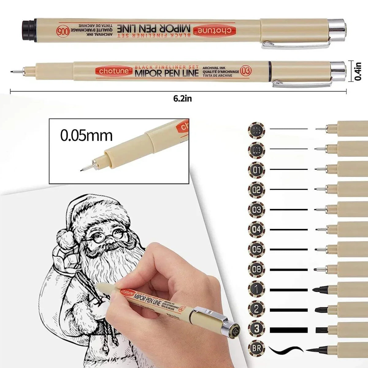 Buy The Best By Artsulli - Art is Long Life Short - 12/9/4Pcs Markers Micro Pen Kawaii Manga Hand-painted Drawing Hook Line Fastdry
