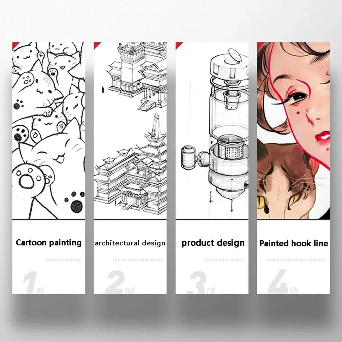 Buy The Best By Artsulli - Art is Long Life Short - 12/9/4Pcs Markers Micro Pen Kawaii Manga Hand-painted Drawing Hook Line Fastdry