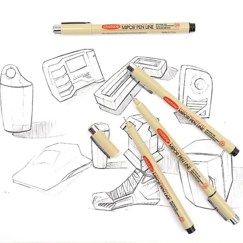 Buy The Best By Artsulli - Art is Long Life Short - 12 Kinds of Manga Markers Needle Pen Hand-painted Hook Line Sketch Pens School