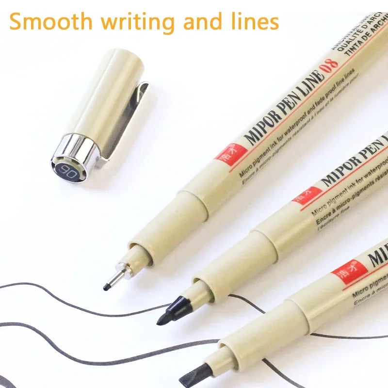 Buy The Best By Artsulli - Art is Long Life Short - 12 Kinds of Manga Markers Needle Pen Hand-painted Hook Line Sketch Pens School