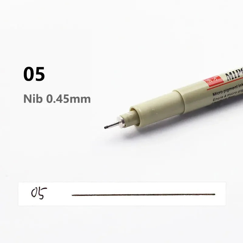 Buy The Best By Artsulli - Art is Long Life Short - 12 Kinds of Manga Markers Needle Pen Hand-painted Hook Line Sketch Pens School