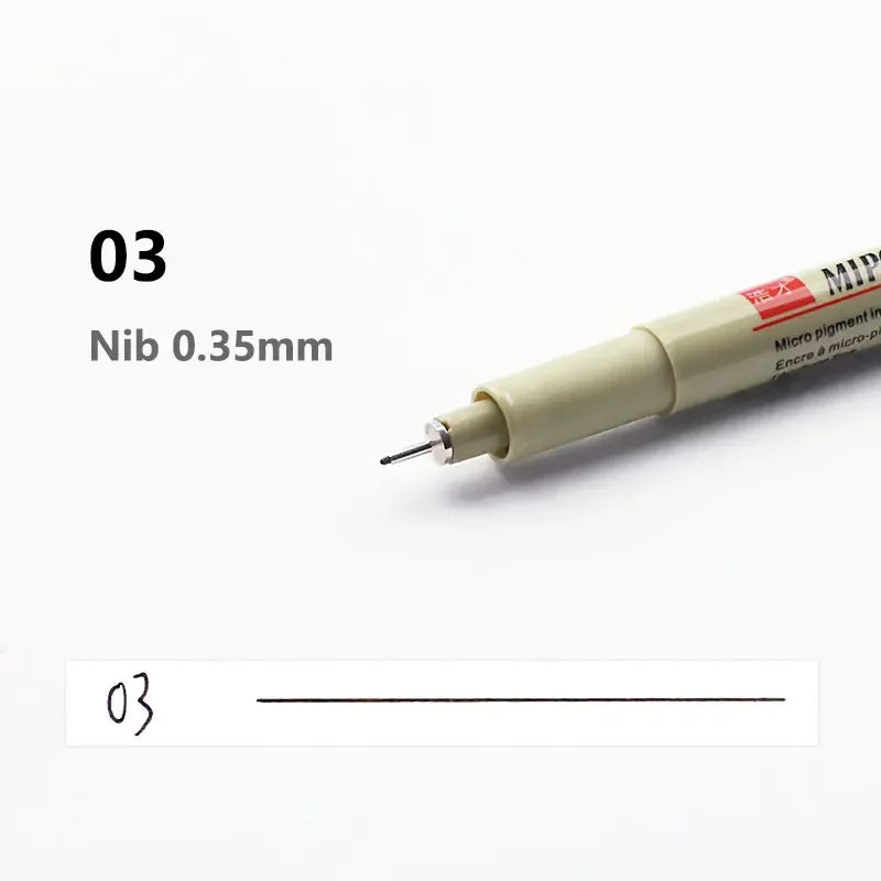 Buy The Best By Artsulli - Art is Long Life Short - 12 Kinds of Manga Markers Needle Pen Hand-painted Hook Line Sketch Pens School