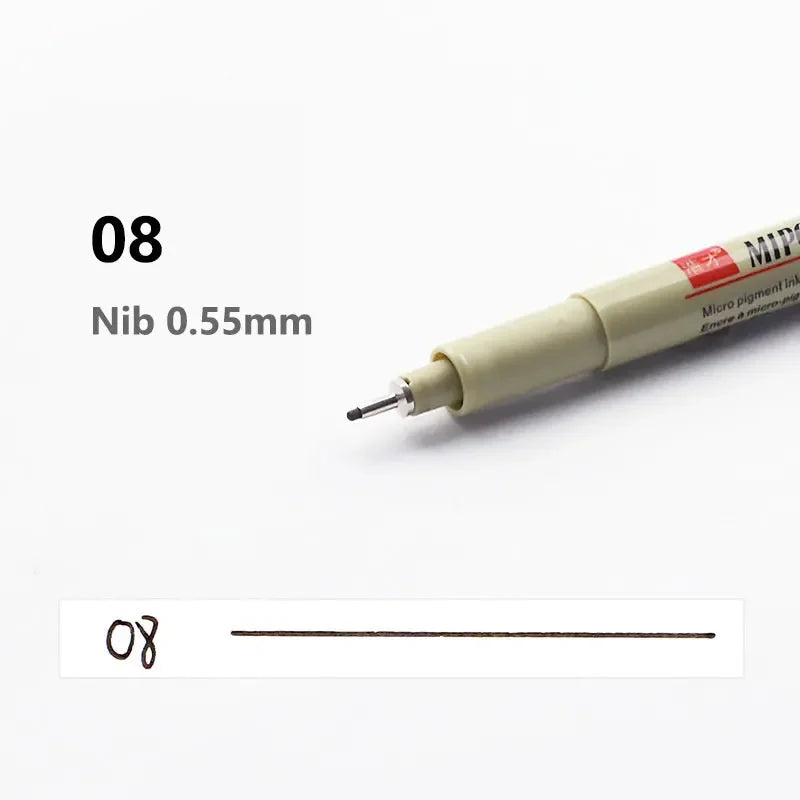 Buy The Best By Artsulli - Art is Long Life Short - 12 Kinds of Manga Markers Needle Pen Hand-painted Hook Line Sketch Pens School