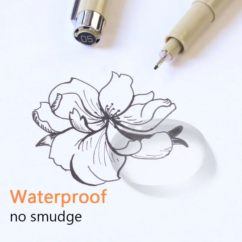 Buy The Best By Artsulli - Art is Long Life Short - 12 Kinds of Manga Markers Needle Pen Hand-painted Hook Line Sketch Pens School