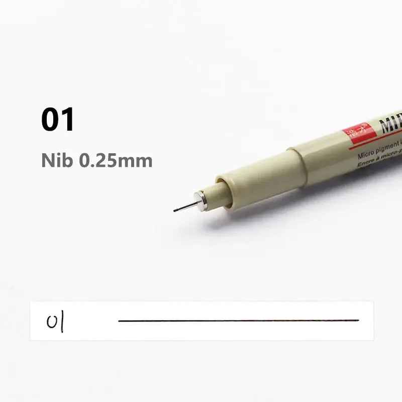 Buy The Best By Artsulli - Art is Long Life Short - 12 Kinds of Manga Markers Needle Pen Hand-painted Hook Line Sketch Pens School