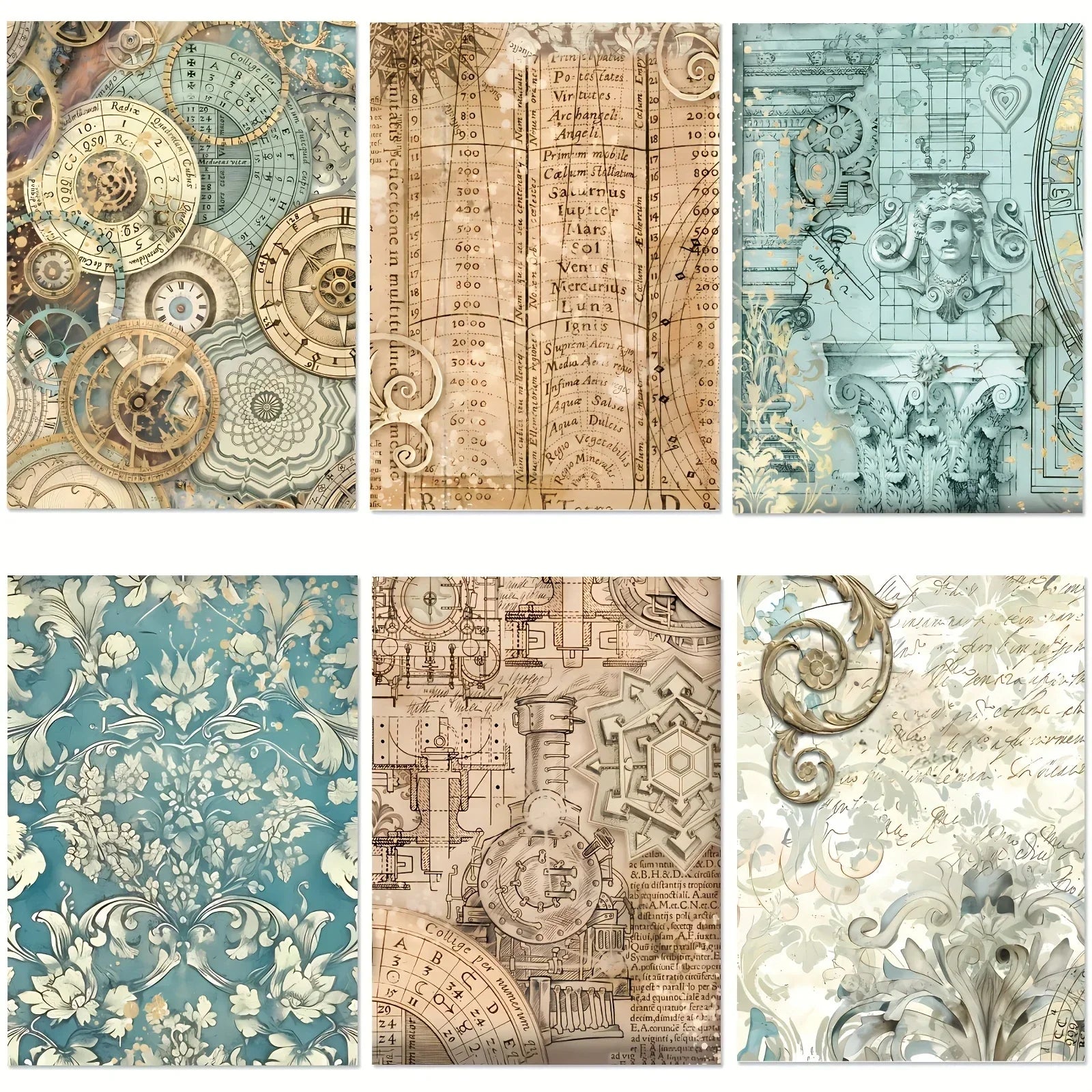Buy The Best By Artsulli - Art is Long Life Short - 12 Sheets Punk Style Scrapbook Paper Scrapbooking Supplies Craft For Junk Journal Card