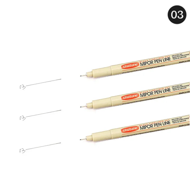 Buy The Best By Artsulli - Art is Long Life Short - 12 Tip Pigment Liner Micron Ink Marker Pen for Manga Draw Sketching Needle Hook Line