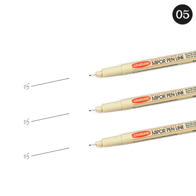 Buy The Best By Artsulli - Art is Long Life Short - 12 Tip Pigment Liner Micron Ink Marker Pen for Manga Draw Sketching Needle Hook Line