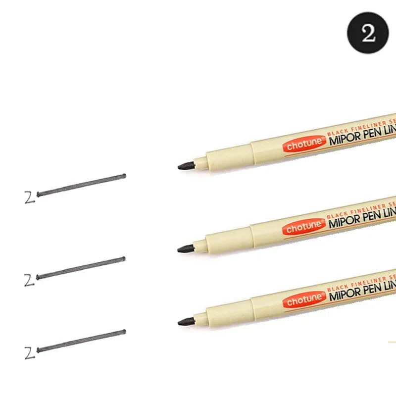 Buy The Best By Artsulli - Art is Long Life Short - 12 Tip Pigment Liner Micron Ink Marker Pen for Manga Draw Sketching Needle Hook Line