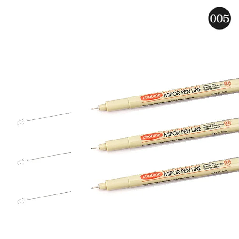 Buy The Best By Artsulli - Art is Long Life Short - 12 Tip Pigment Liner Micron Ink Marker Pen for Manga Draw Sketching Needle Hook Line