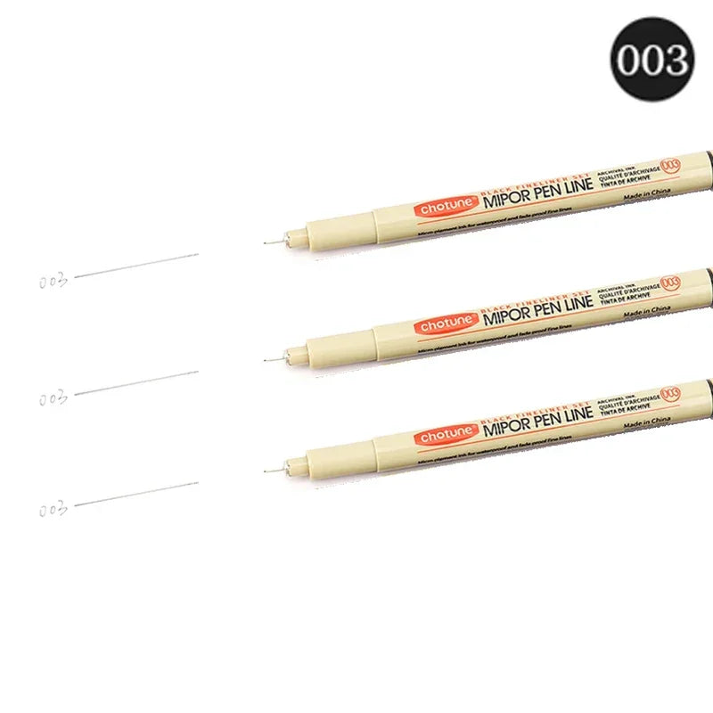 Buy The Best By Artsulli - Art is Long Life Short - 12 Tip Pigment Liner Micron Ink Marker Pen for Manga Draw Sketching Needle Hook Line