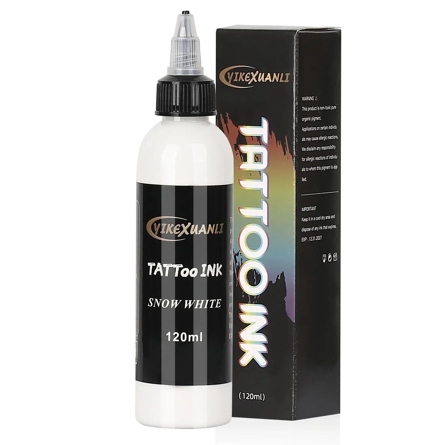 Buy The Best By Artsulli - Art is Long Life Short - 120ml white/black/red Tattoo Ink Pigment with box Body Kit Professional Beauty Paint