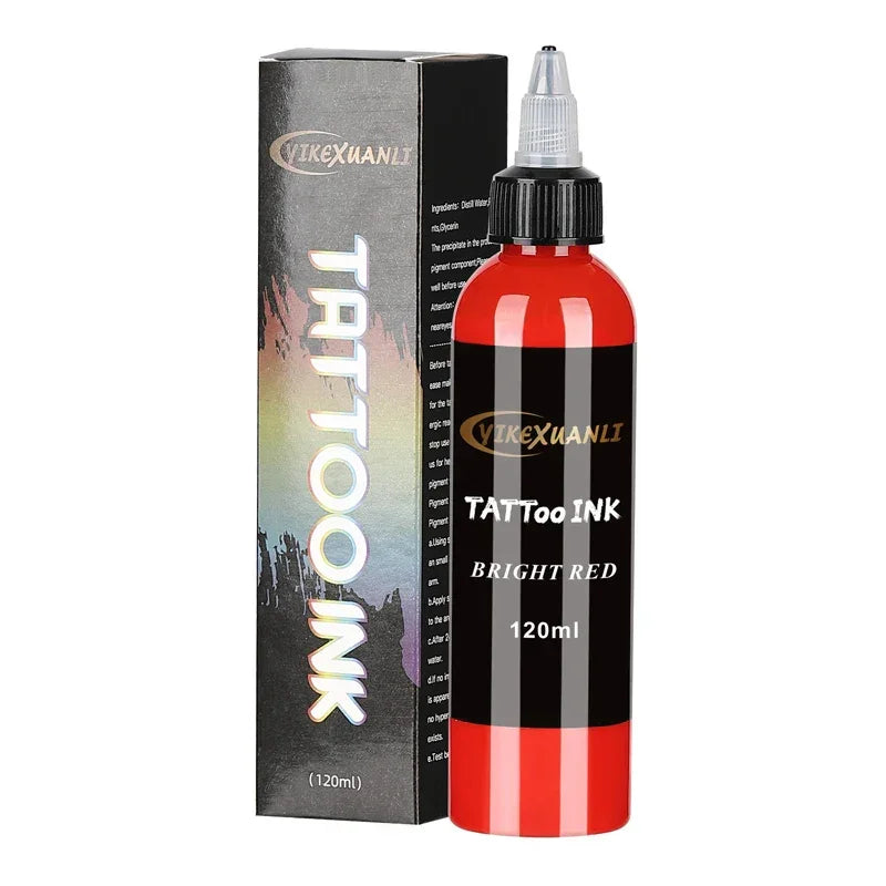Buy The Best By Artsulli - Art is Long Life Short - 120ml white/black/red Tattoo Ink Pigment with box Body Kit Professional Beauty Paint