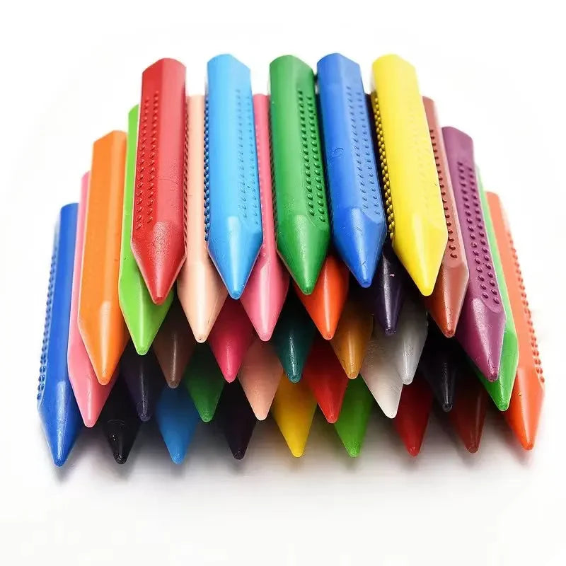 Buy The Best By Artsulli - Art is Long Life Short - 12Colors Wax Crayon Do not Dirty Hands Washable Crayons Drawing Painting Sticks Colored