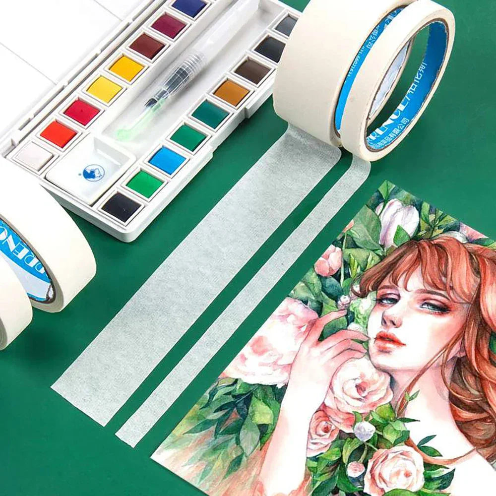 Buy The Best By Artsulli - Art is Long Life Short - 12M Masking Tape White Writable Sealing Self Adhesive Waterproof for Painting Sketch