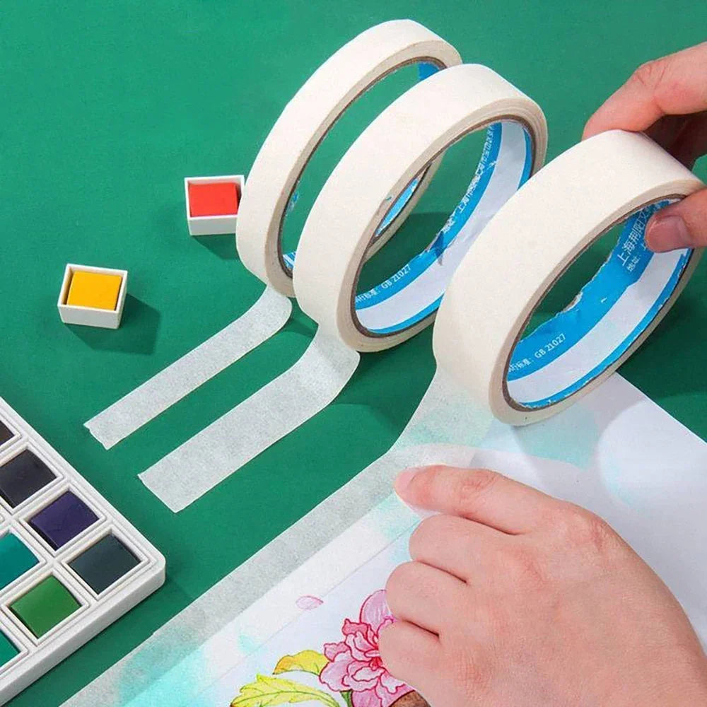 Buy The Best By Artsulli - Art is Long Life Short - 12M Masking Tape White Writable Sealing Self Adhesive Waterproof for Painting Sketch