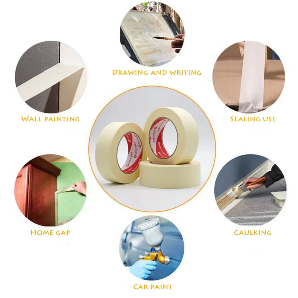 Buy The Best By Artsulli - Art is Long Life Short - 12M Masking Tape White Writable Sealing Self Adhesive Waterproof for Painting Sketch
