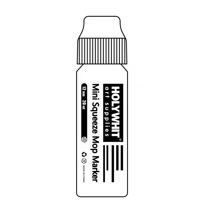 Buy The Best By Artsulli - Art is Long Life Short - 12mm/20ml Mini Graffiti Flow Pen Paint Signature Round Tip Waterproof Marker With Ink