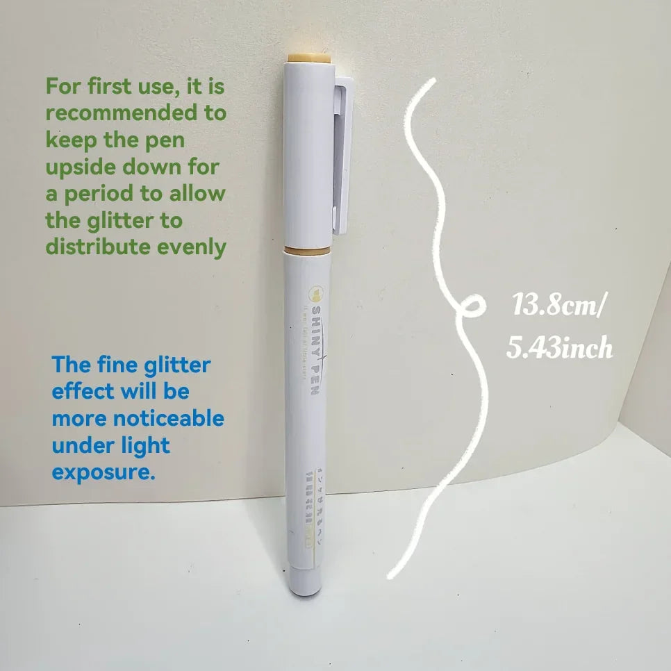 Buy The Best By Artsulli - Art is Long Life Short - 12pcs Glitter Shiny Highlighter Marker pens colorful Painted Stationery School Supplies