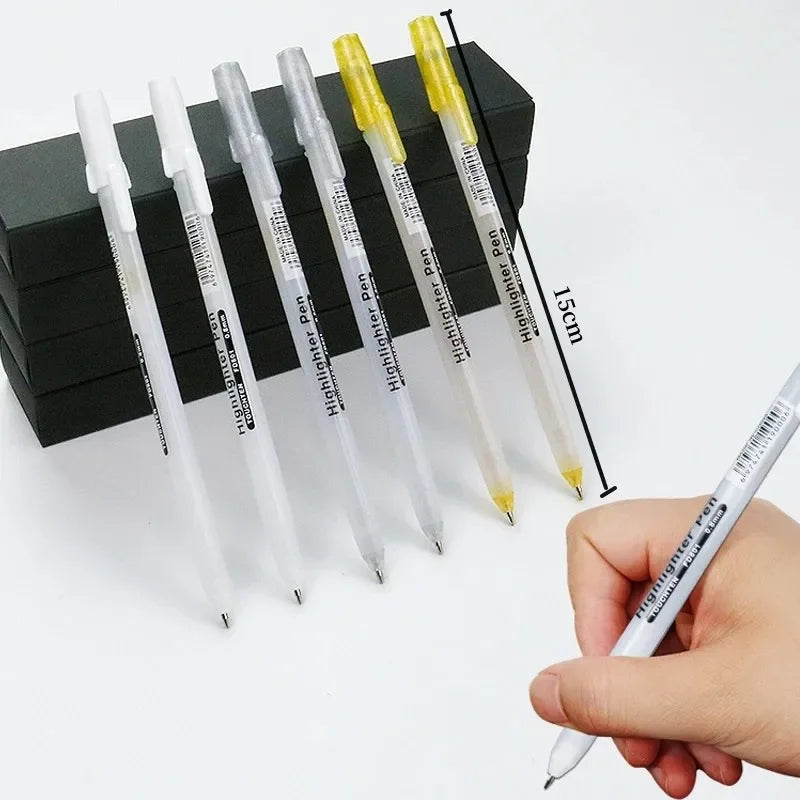 Buy The Best By Artsulli - Art is Long Life Short - 12pcs/set 0.8mm Paint Marker Permanent Graffiti Metalic Pens Gold Silver White Pen