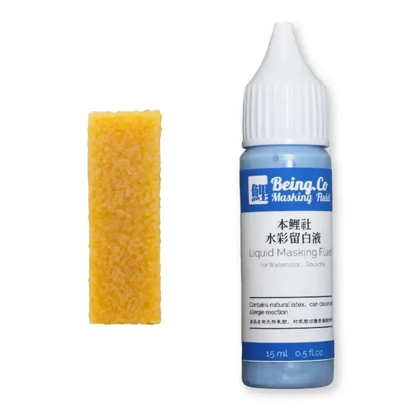 Buy The Best By Artsulli - Art is Long Life Short - 15ml Watercolor Masking Fluid Pen White/Blue Rubber Eraser Artist Glue Covering Liquid