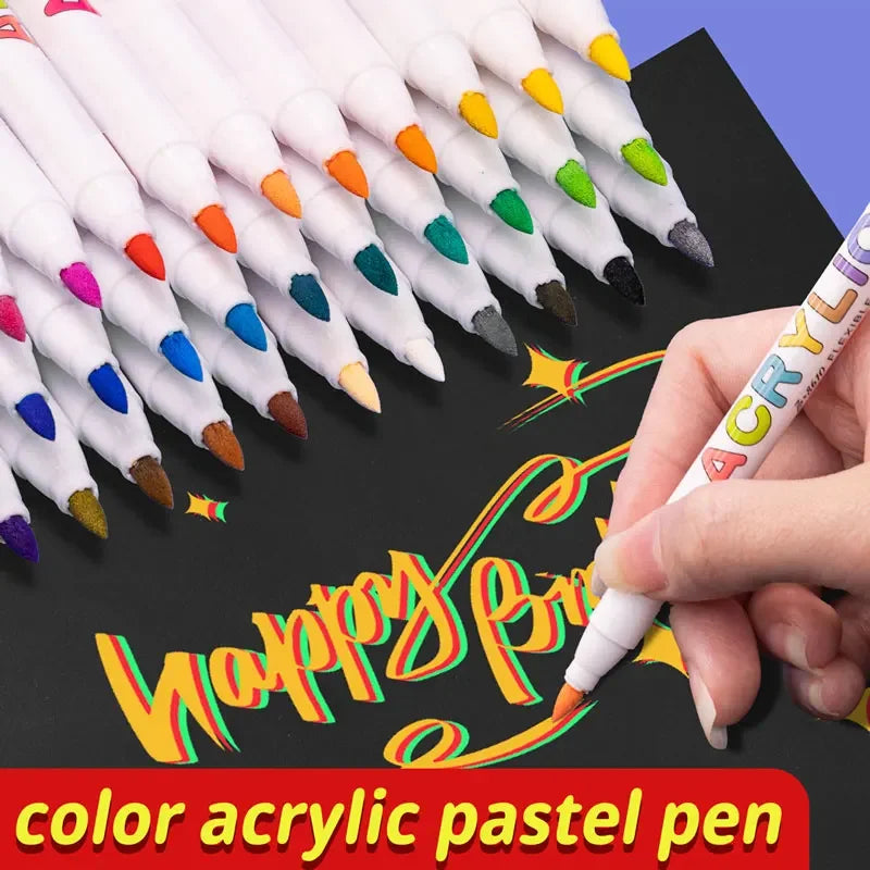 Buy The Best By Artsulli - Art is Long Life Short - 18/60Color Acrylic Paint Pens Brush Marker Pen for Artist Rock Painting,Glass,Ceramic