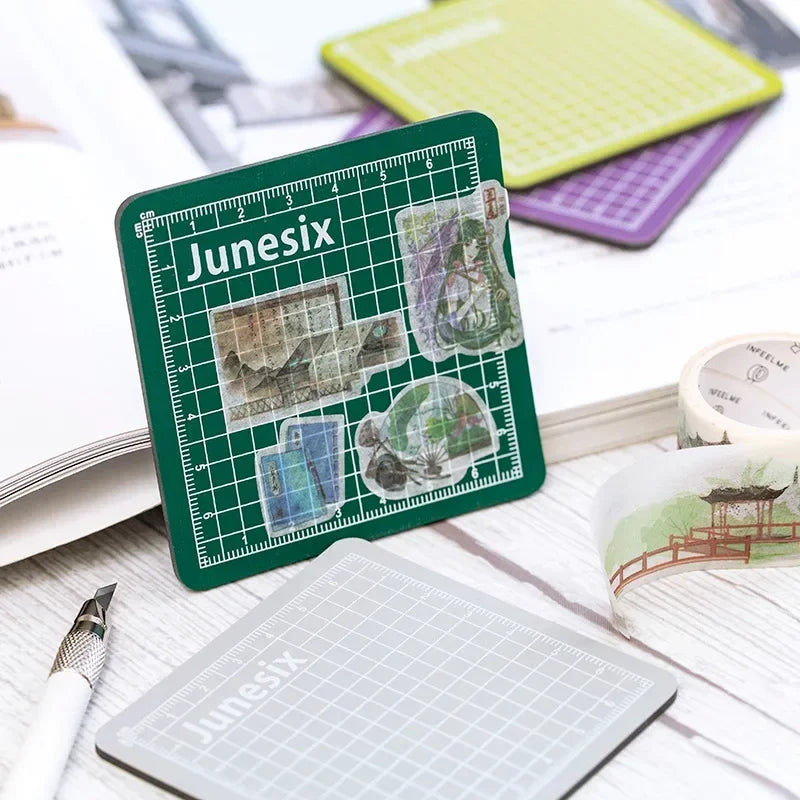 Buy The Best By Artsulli - Art is Long Life Short - 1PC Colorful Mini Model Cutting Mat Engraving Pad Supplies Stationery School 8*8cm