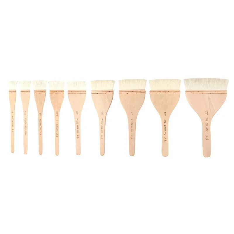 Buy The Best By Artsulli - Art is Long Life Short - 1Pc Flat Paddle Paint Brush with Handle 1-4 Inch Large Scale Artist Craft for Oil