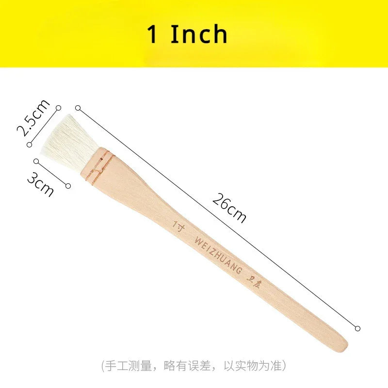 Buy The Best By Artsulli - Art is Long Life Short - 1Pc Flat Paddle Paint Brush with Handle 1-4 Inch Large Scale Artist Craft for Oil