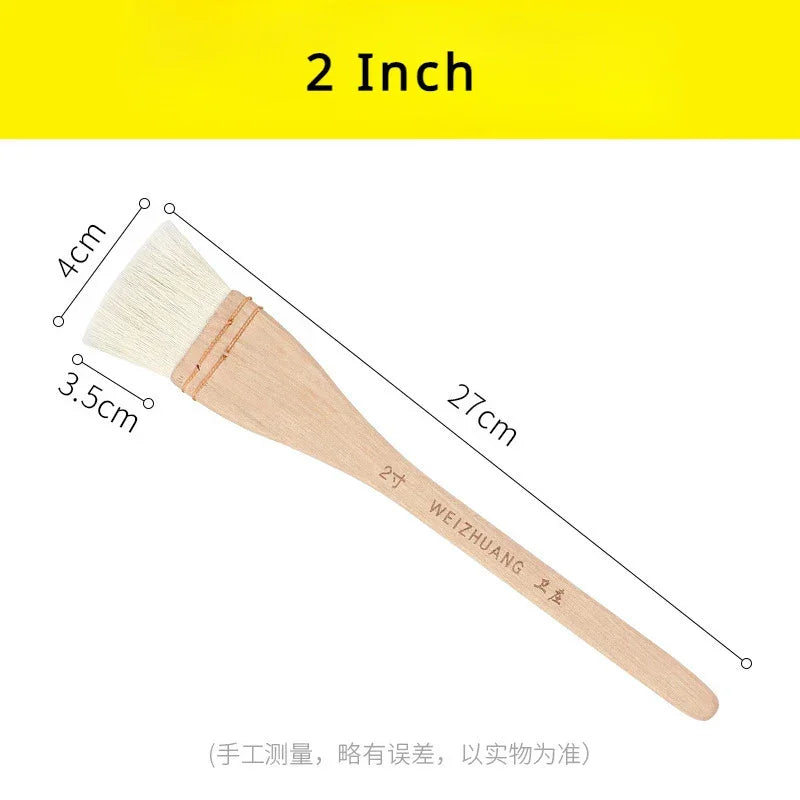 Buy The Best By Artsulli - Art is Long Life Short - 1Pc Flat Paddle Paint Brush with Handle 1-4 Inch Large Scale Artist Craft for Oil