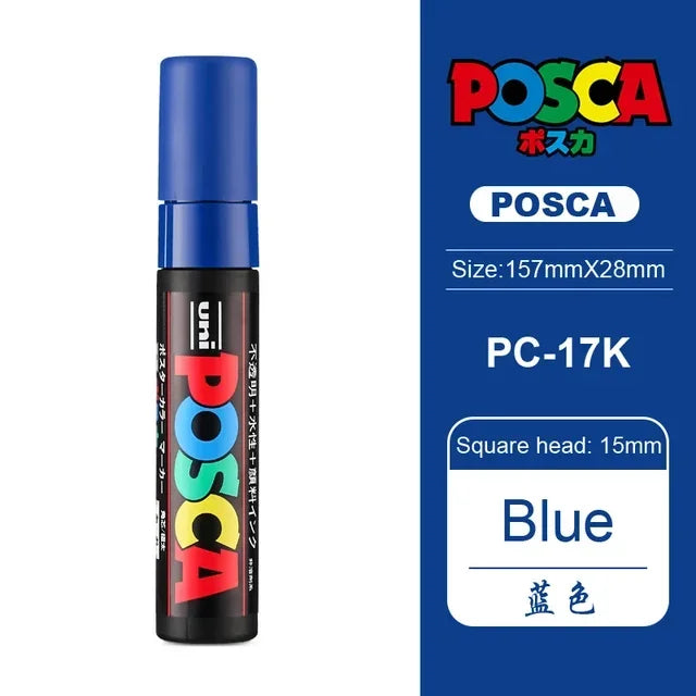 Buy The Best By Artsulli - Art is Long Life Short - 1pc Japan UNI POSCA Marker PC-17K Graffiti Painting POP Poster Advertising Pen 15mm