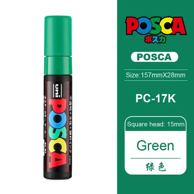 Buy The Best By Artsulli - Art is Long Life Short - 1pc Japan UNI POSCA Marker PC-17K Graffiti Painting POP Poster Advertising Pen 15mm