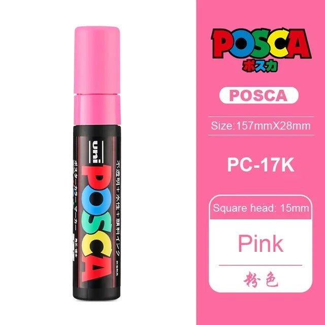 Buy The Best By Artsulli - Art is Long Life Short - 1pc Japan UNI POSCA Marker PC-17K Graffiti Painting POP Poster Advertising Pen 15mm