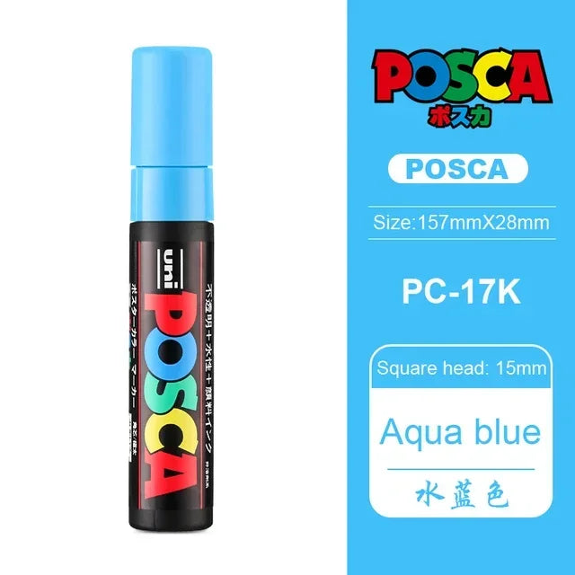 Buy The Best By Artsulli - Art is Long Life Short - 1pc Japan UNI POSCA Marker PC-17K Graffiti Painting POP Poster Advertising Pen 15mm