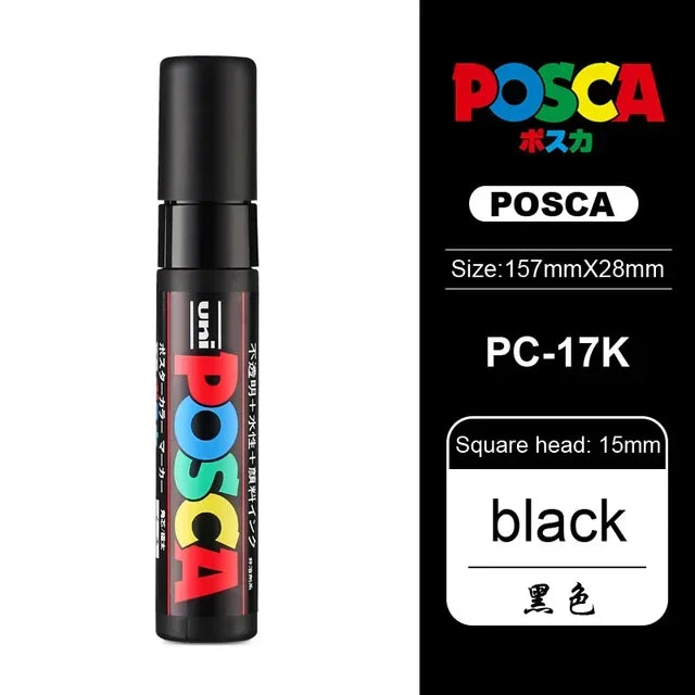 Buy The Best By Artsulli - Art is Long Life Short - 1pc Japan UNI POSCA Marker PC-17K Graffiti Painting POP Poster Advertising Pen 15mm