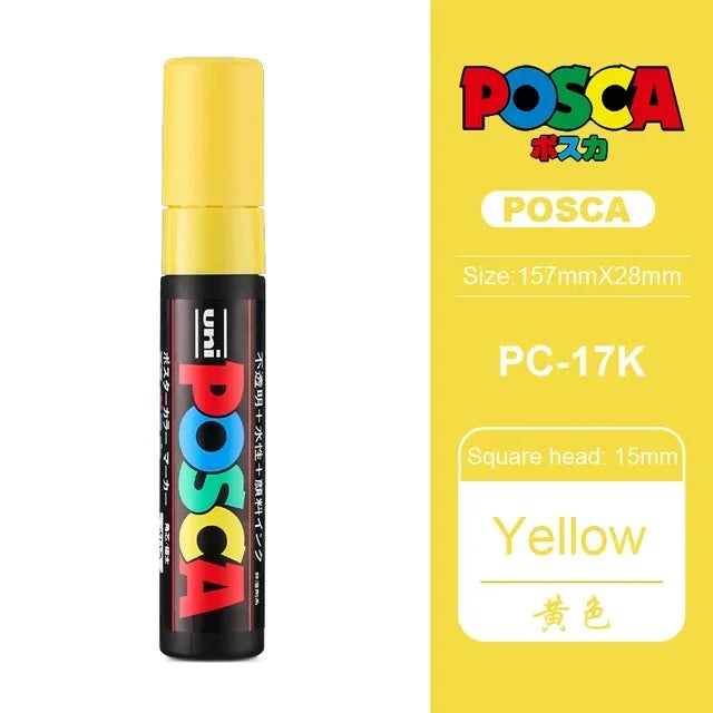 Buy The Best By Artsulli - Art is Long Life Short - 1pc Japan UNI POSCA Marker PC-17K Graffiti Painting POP Poster Advertising Pen 15mm